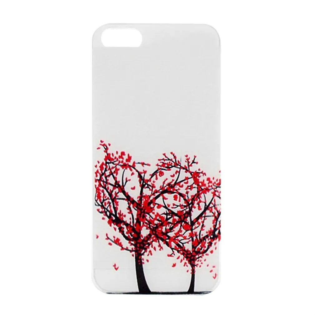 Стильный светящийся чехол с изображением дерева и цветов блестящий защитный для