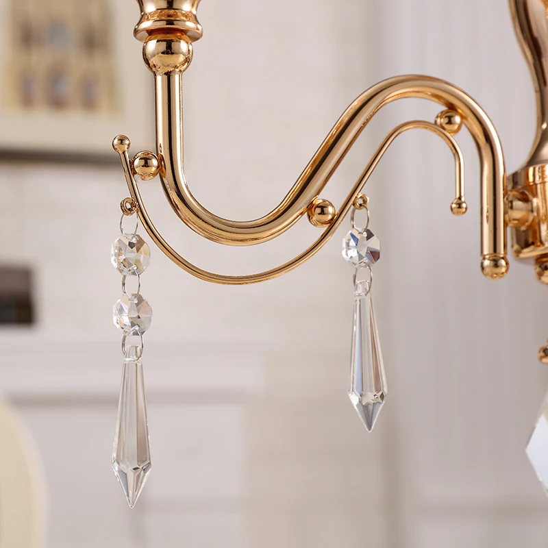 Роскошный подсвечник в европейском стиле свадебное украшение золотые