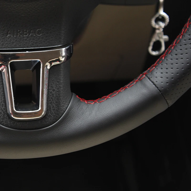 Кожаный чехол из микрофибры для Golf 6 Mk6 VW Polo MK5 2010 2013 на руль|car steering wheel cover|steering coverwheel cover |