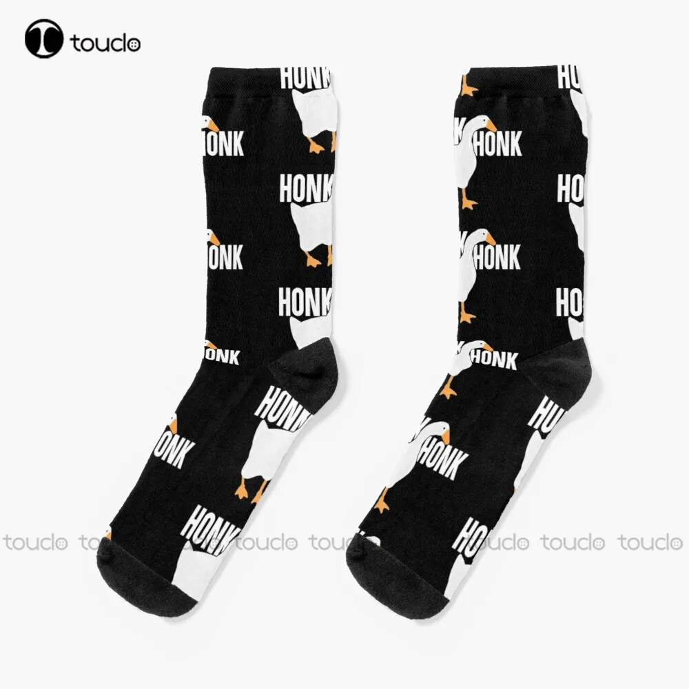 

Untitled Goose Meme: Honk Honk Socks Mens Cotton Socks Personalized Custom Unisex Adult Teen Youth Socks 360° Digital Printing