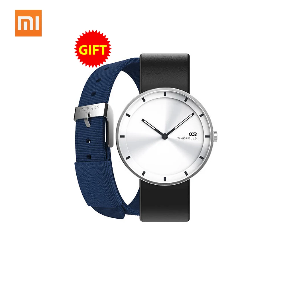 Для Xiaomi Youpin TIMEROLLS-COB, мужские часы, умные часы, мужские кварцевые часы, фосфоресцирующие, 30 м, водонепроницаемые,, мужские часы s - Цвет: Серебристый