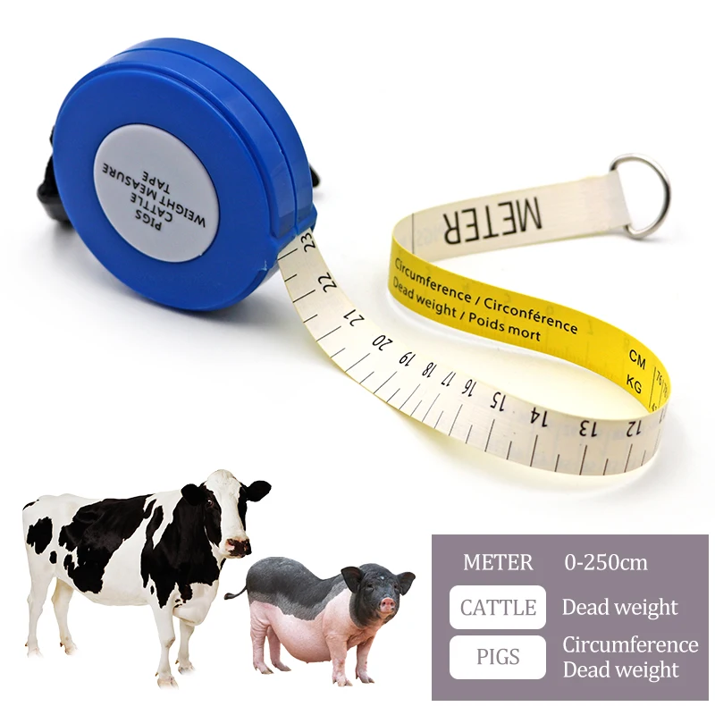 

Livestock Animal Body Pigs Cattle Weight Measure Tape Pig Farm Cow Weight Measure Vet Tools Measuring Ruler Hot Sales 2021