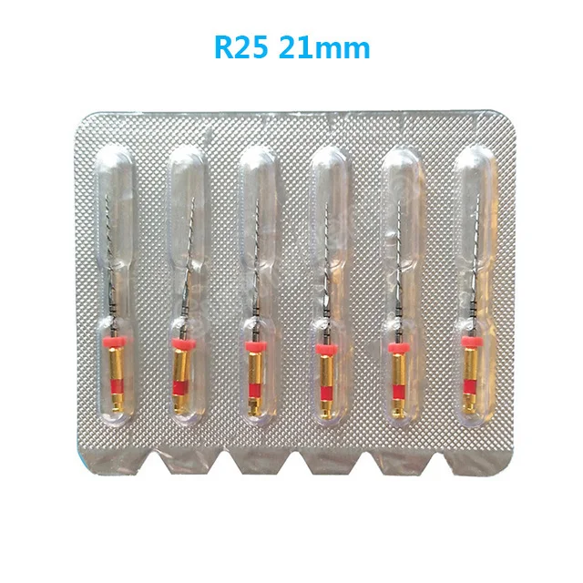 Red R25 21mm Стоматологические красные файлы Reciproc Reciprocing R25 Стоматологические ротационные файлы Эндодонтические файлы NITI Используются для стоматологического аппарата корневых каналов Эндо-инструмент - Цвет: Red R25 21mm