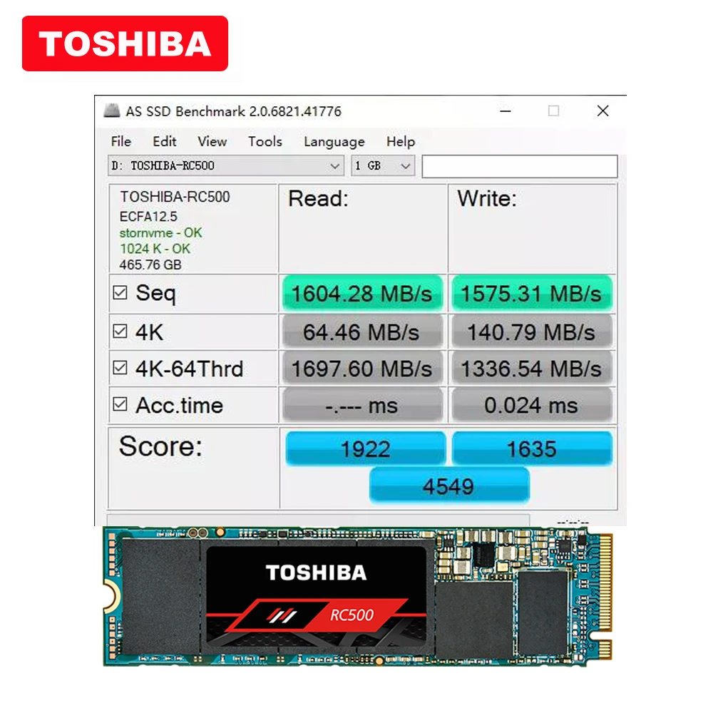TOSHIBA 3D NAND RC500 SSD 250 ГБ 500 1 ТБ m2 2280 NVMe PCIe Gen3x4 disco duro interno статуса для твердых компьютер