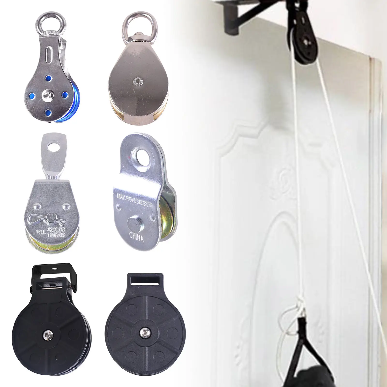 

Shoulder Pulley for Arm Rehabilitation Cuff Recovery Assisting Rotator Arm Over Door Rehab Exerciser Tool Equipment