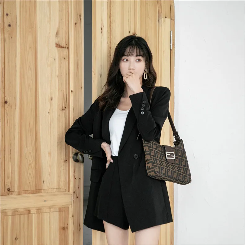 

2021 Fashion Women Spring Autumn Blazer Jackets Female Suits Coat Chic Office Ladies Casual Blazers Sashes Outerwear WB102