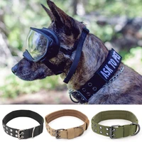 military tactical dog collar k9 working durable nylon collar outdoor training pet dog collars for small large dogs pet products