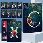 Чехол для планшета Apple IPad 8 2020 8-го поколения 10,2 дюйма 26 печатных букв пластиковый жесткий чехол-накладка + Бесплатный стилус