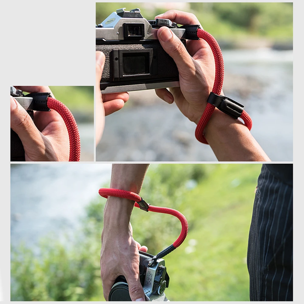 digital camera wrist strap Camera Accessories Handmade Nylon Digital Camera Wrist Hand Strap Grip Paracord Braided Wristband