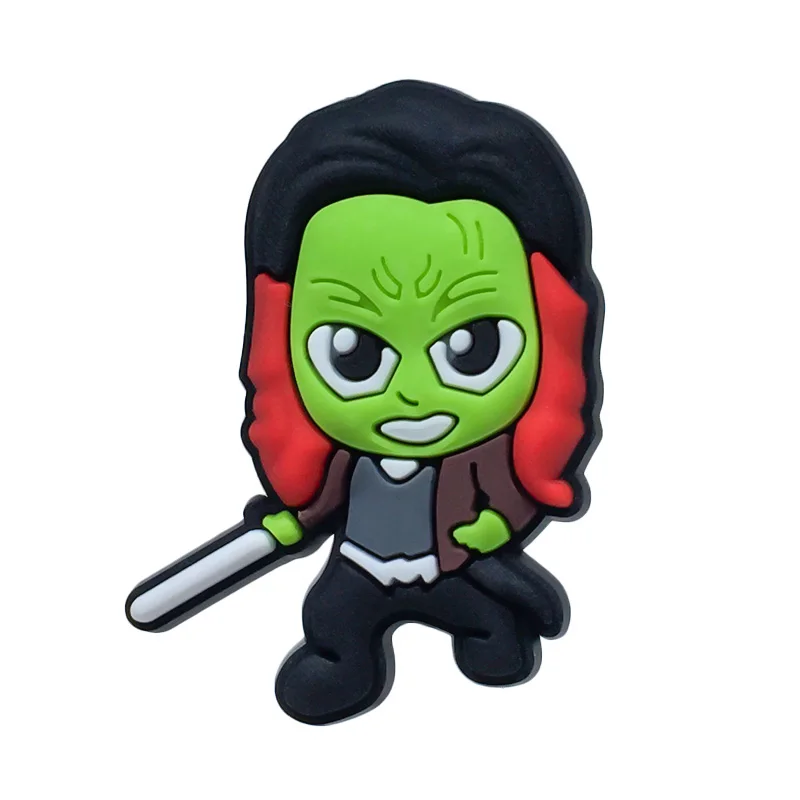 1340-08 1 шт. с принтами "Marvel", "Мстители", шаржа PVC брошь с иконкой на булавке значок аниме Рисунок супер герой шпильки Кнопка рюкзак с нашивками одежда шляпа Декор - Окраска металла: 1340-08