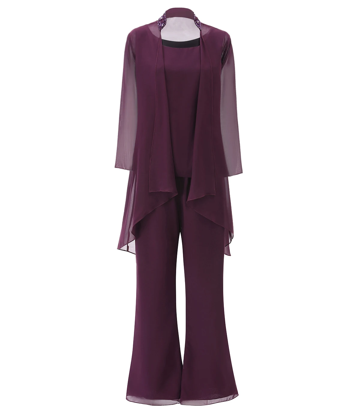 Женское шифоновое платье с бусинами SOLOVEDRESS комплект из 3 предметов для матери