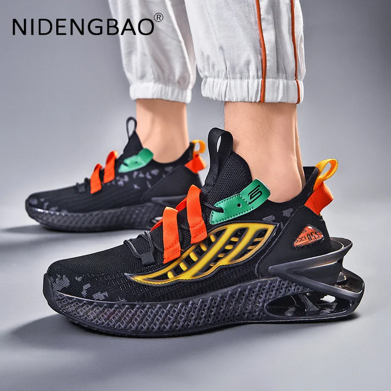 New Design Mens Sneakers Casual Shoes Basketball Breathable Damping Anti Skid Cool Man Jogging Running Sports Shoes Size 39-46