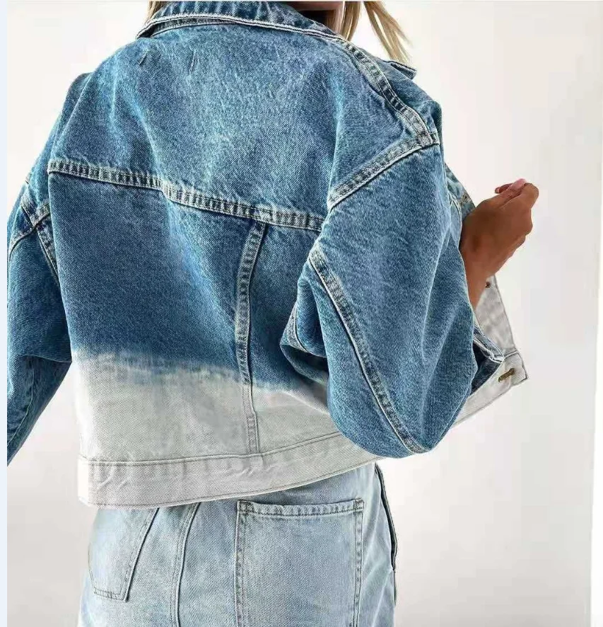 Уличная мода для девочек удобная теплая Повседневная джинсовая куртка большого