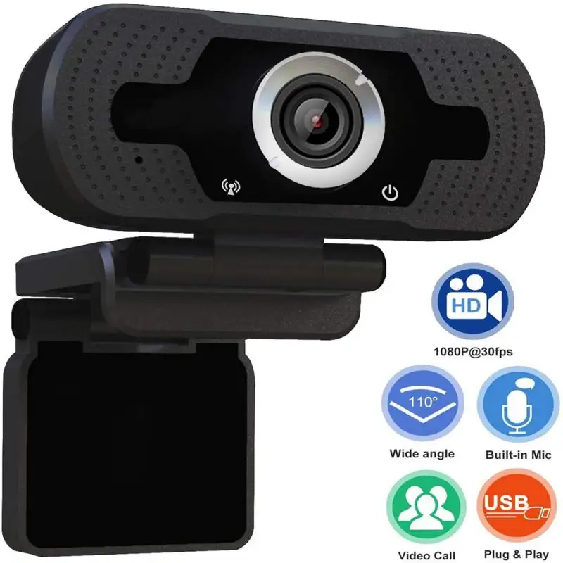 1080P Full HD PC Laptop Camera USB Webcam Video Calling Web Cam With Microphone for Laptops Desktop web cam | Компьютеры и офис