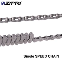 ztto single speed bike chains 1 speed silver mountain cycling bicycle chain for city fixedgear bicycle parts with chain cutter