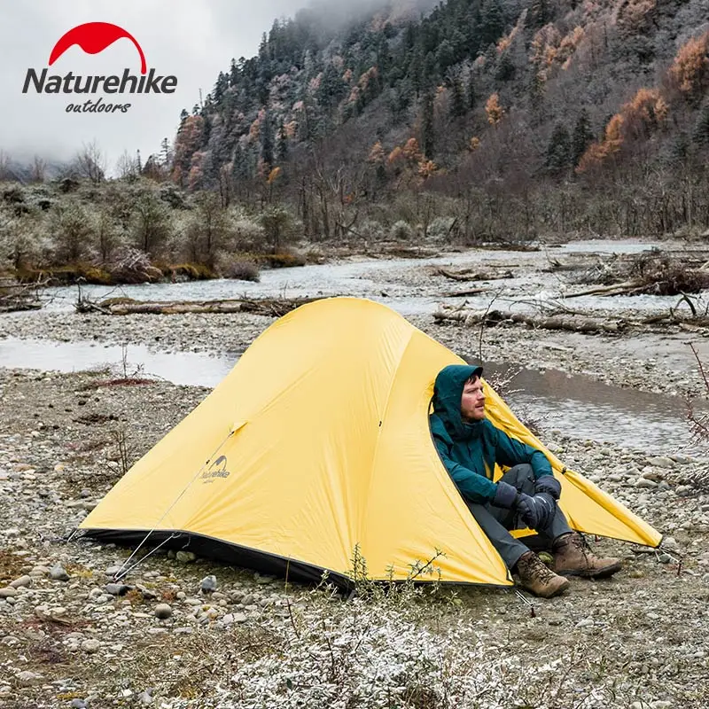 

Naturehike Ultralight Professional Tent Cloud Up 2 Self Standing 20D Nylon With Free Mat 2 Person For Outdoor Camping Hiking