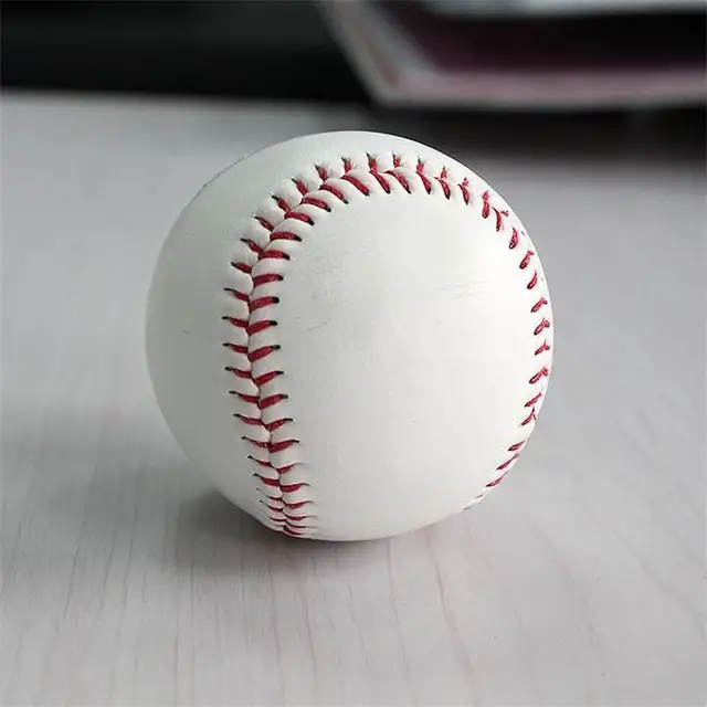 White Standard 9" Leather Baseball 6