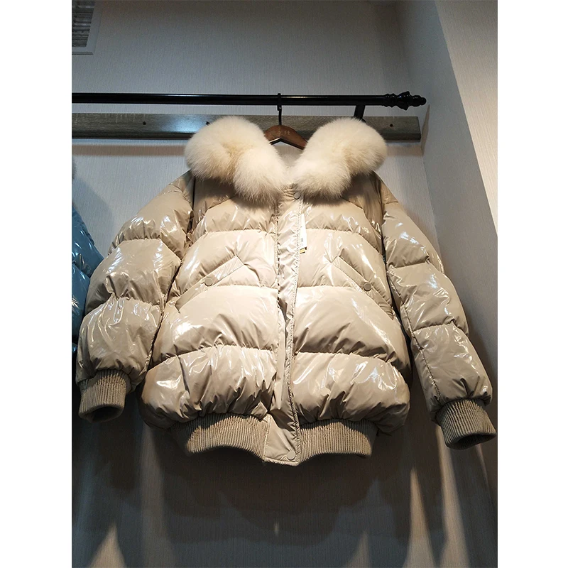 Женский длинный пуховик на белом утином пуху теплая водонепроницаемая парка