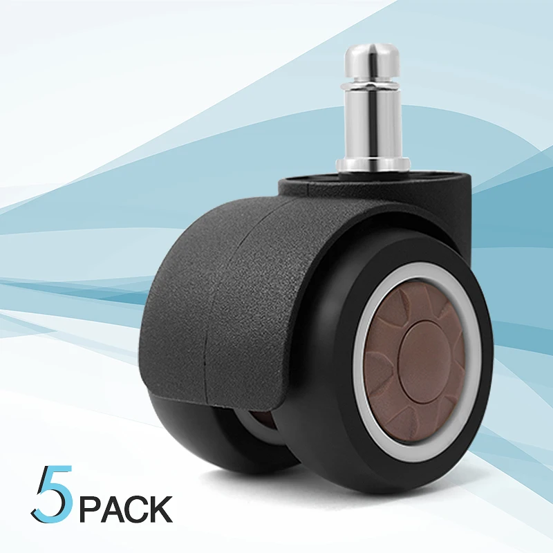 

Колеса для офисных кресел NAIERDI, 5 шт., из мягкой резины