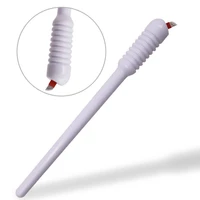 professional permanent makeup white disposable microblading pens hand tools 0 18mm 18pins needles embroidery blades accessories