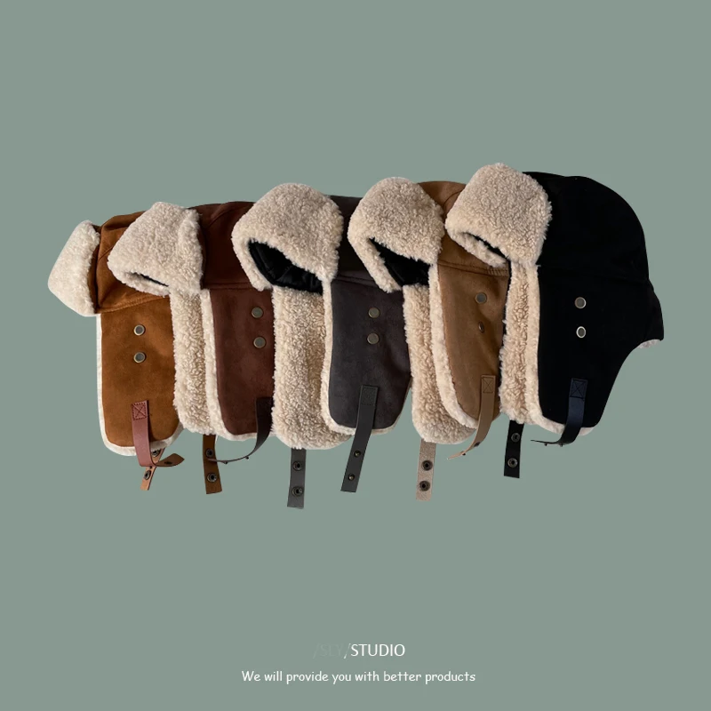 Новинка 2021 зимняя теплая шапка-бомбер Мужская русская советская армия флисовая