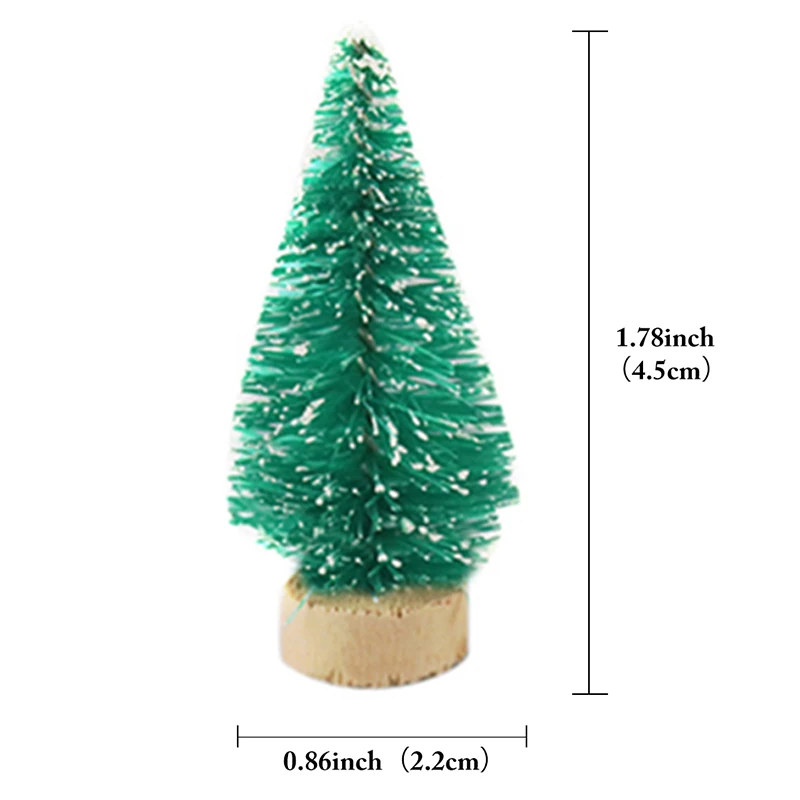 12 шт. мини комплект для рождественской елки сизаль искусственные сосны с
