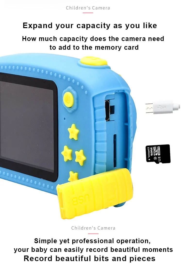Цифровая HD-камера для детей 1080P подарок на день рождения Рождество | Игрушки и