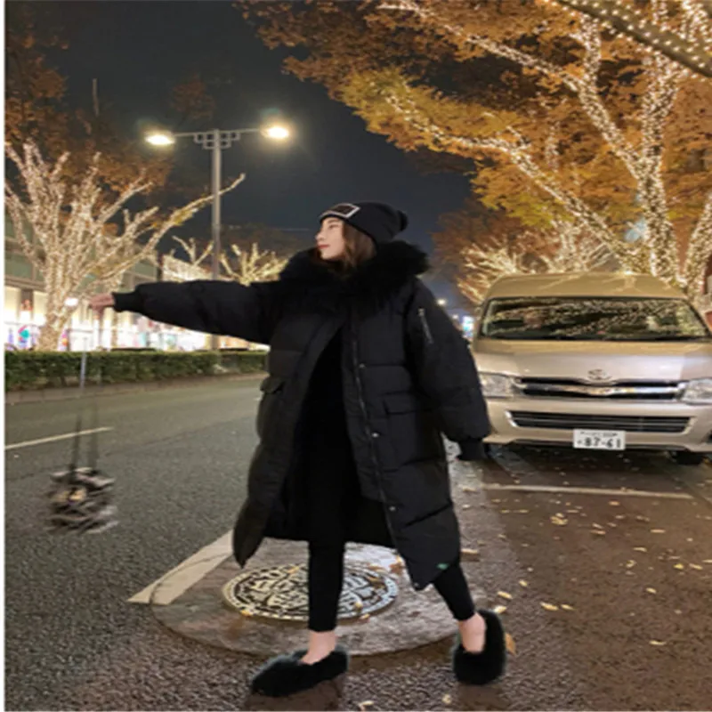 

Aesthetic Vintage Simple Solid Ins Woolen Coat for Ladies Wide-waisted X-long Comfort Straight Coat Loose All-match Winter Coat