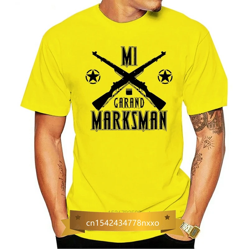 

2021 Latest O-Neck Sunlight Men's M1 Garand Marksman USA T Shirt High Quality Funny Cotton t camisa de algodão