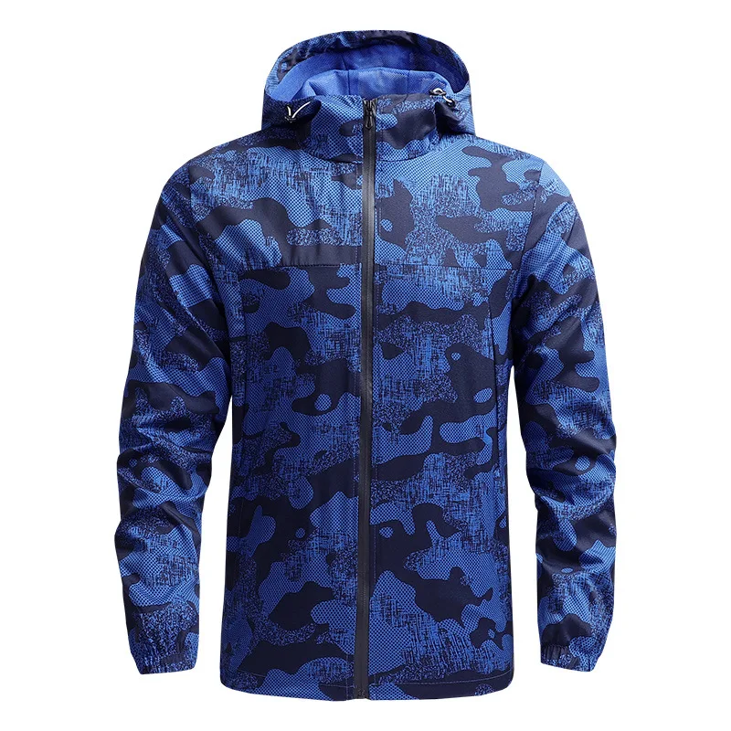 

Casual Thin Zip Up Jackets Mens Outdoor Hiking Camouflage Camping With Hoodies Sports Clothes For Autumn Spring 2022