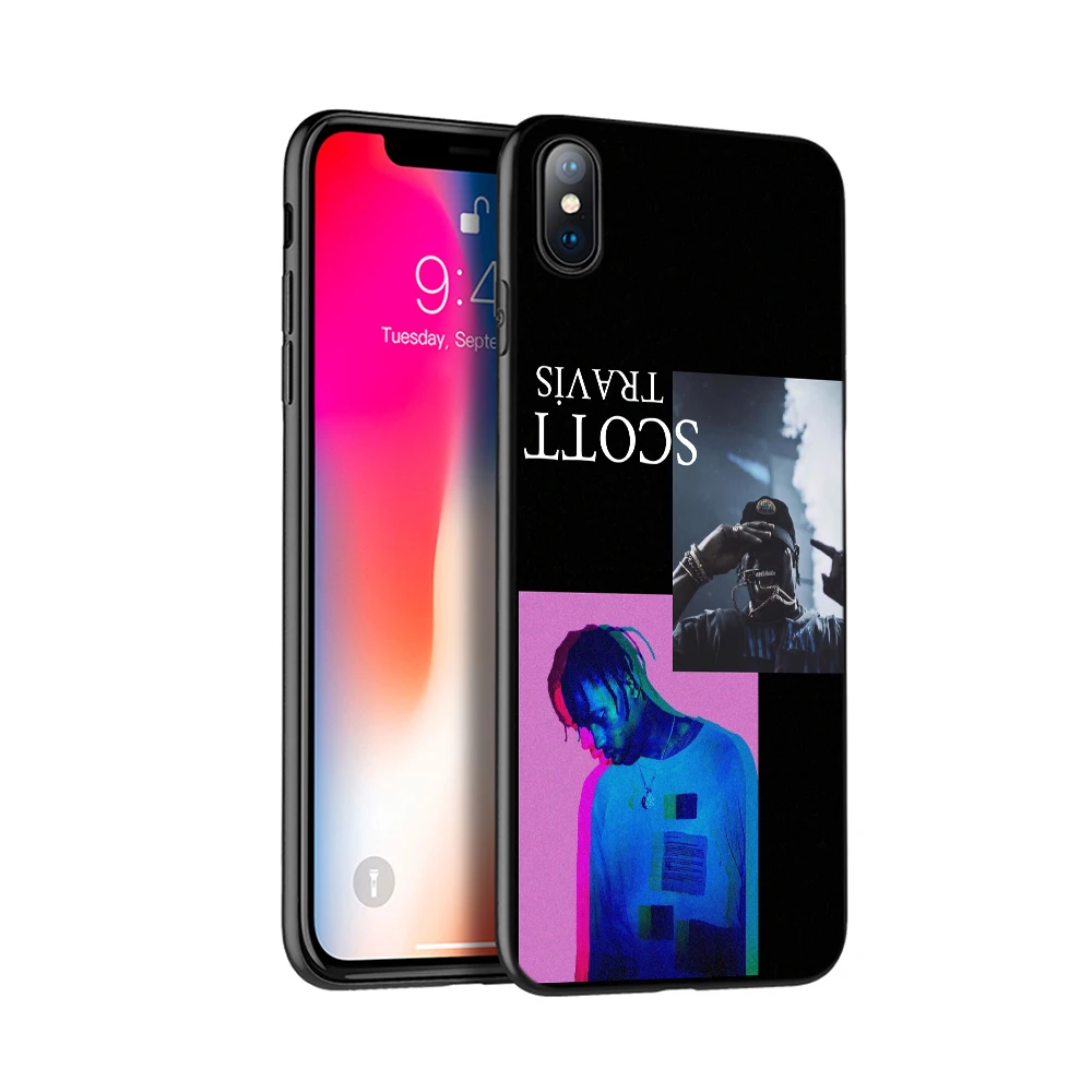 50001 Черный чехол ТПУ для iphone 5 5s se 6 6s 7 8 plus x 10 чехол силиконовый чехол для iphone XR XS 11 pro MAX чехол Трэвиса Скотта astroworld - Цвет: 50001