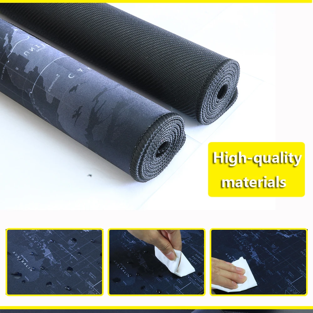 

Large Gaming Mouse Pad Gun pattern Mouse Mat Lock Edge Desk Mat Natural Rubber Non-slip Mousepad for Computer Laptop CS