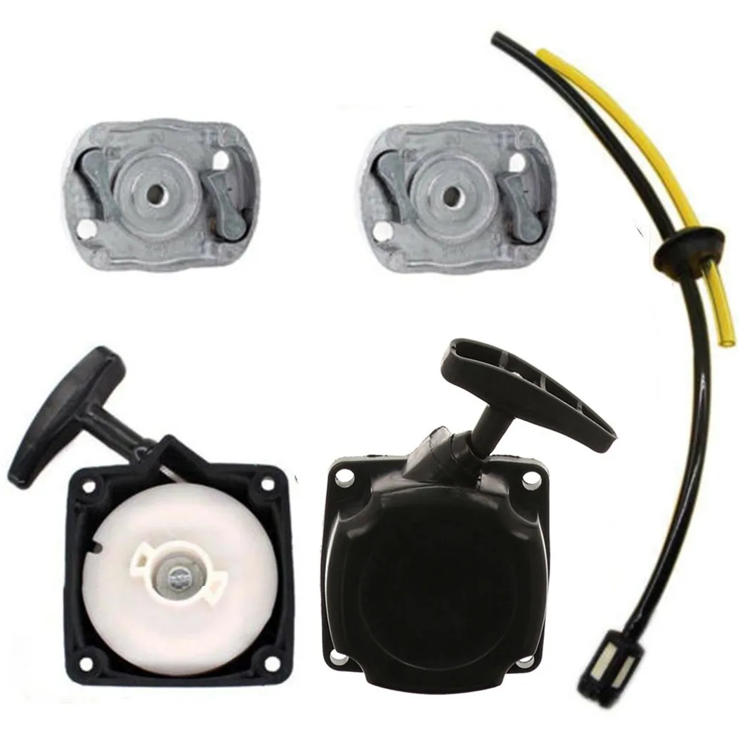 

2x Pull Starter Motor Trimmer For BC / MS 52 Brushcutters BC52 BC520 Quality For BC / MS 52 Brushcutters Fuel Hose With Filter