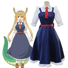 Аниме Miss Kobayashi's Dragon Maid Tohru карнавальный костюм с париком повязка