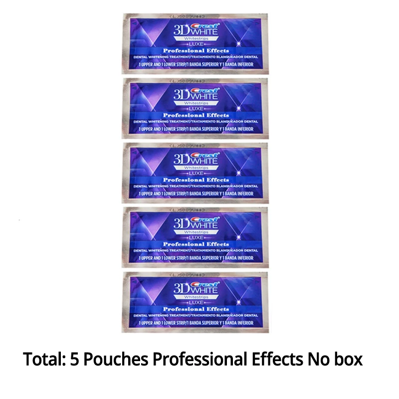 5pouch no box VIP 3D белые отбеливатели для зубов - Цвет: 5pouch no box