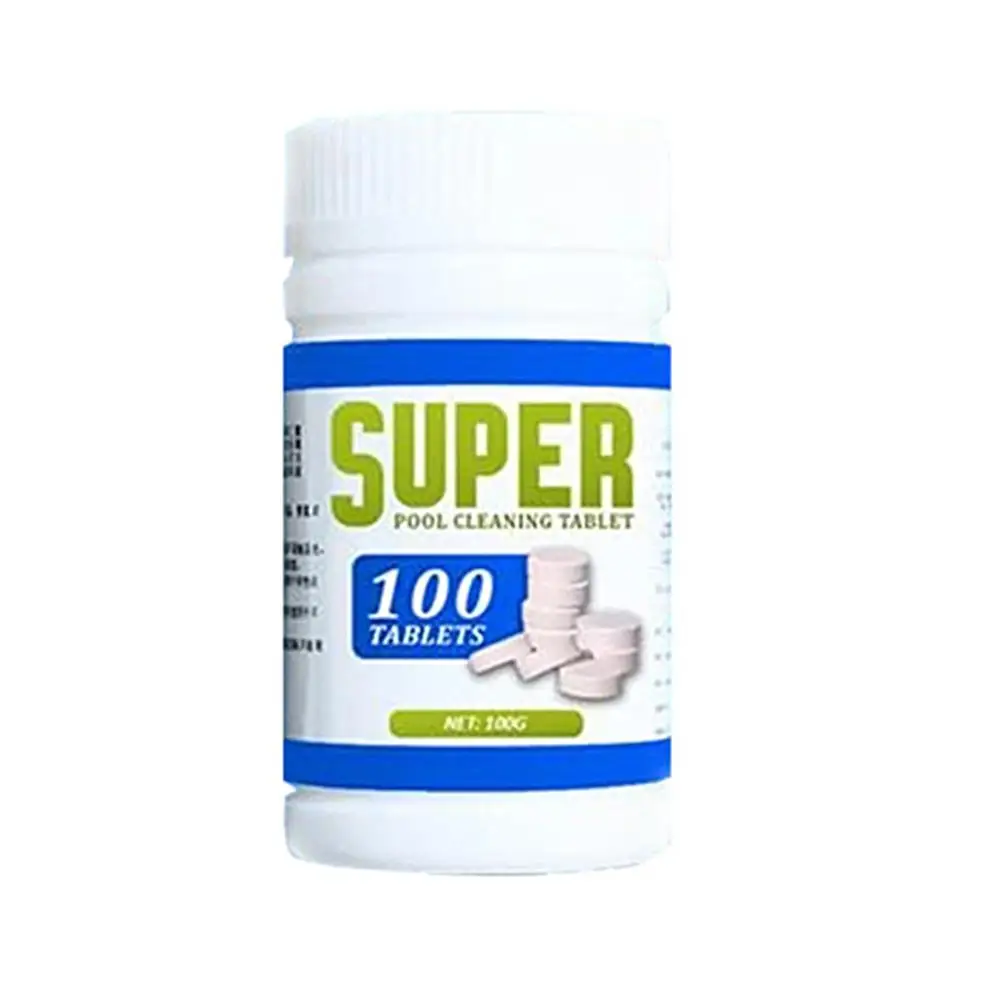 

100pcs Swimming Pool Cleaning Effervescent Chlorine Tablets Dispencer Crystal Clear Cage Disinfect Swimming Pool Foaming Clarifi