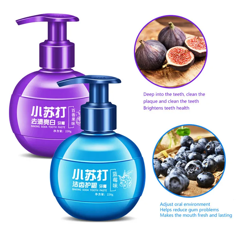 220 г мгновенное Очищение интенсивное удаление пятен отбеливание зубной пасты