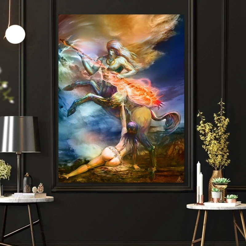 

5D DIY Diamond Painting Halloween Witch Picture Full Square Diamond Embroidery Cross Stitch Kit Rhinestone Picture Home Decorati