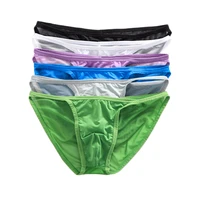 6pcs sexy underwear men briefs seamless low waist breathable male panties ice silk mesh ropa interior hombre slip calzoncillos