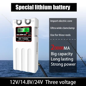 14.8V 12800mAh High Quality Large Capacity Electric Take-Up Reels Lithium Battery for Boat Light Sea Fishing Power Bag Straps