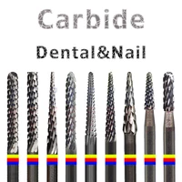 nailtools dentalnail 9 type with spiral cut tungsten powder carbide burr nail drill bit cuticle clean