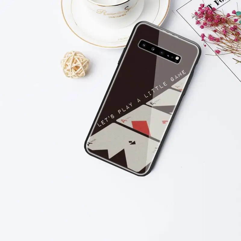

0 Cartoon Poker Girl Phone Case Tempered Glass For Samsung S6 7 8 9 10 20 Plus Ultra Note8 9 10 10pro