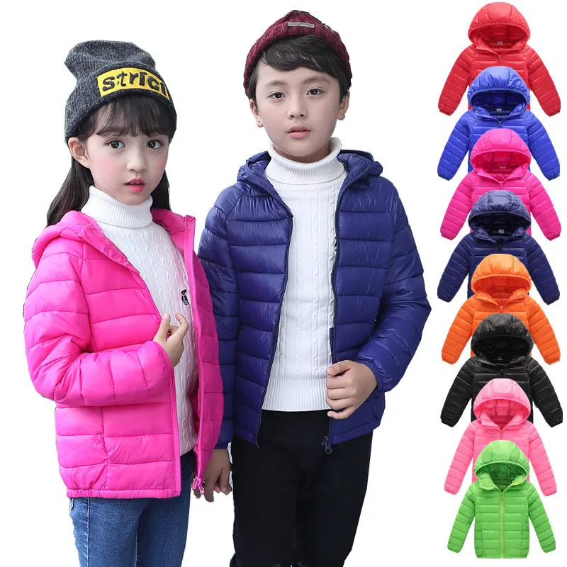 

Autumn Winter Baby Kids Parkas Zipper Hooded Outwear Boy Clothes Boys Coats and Jackets