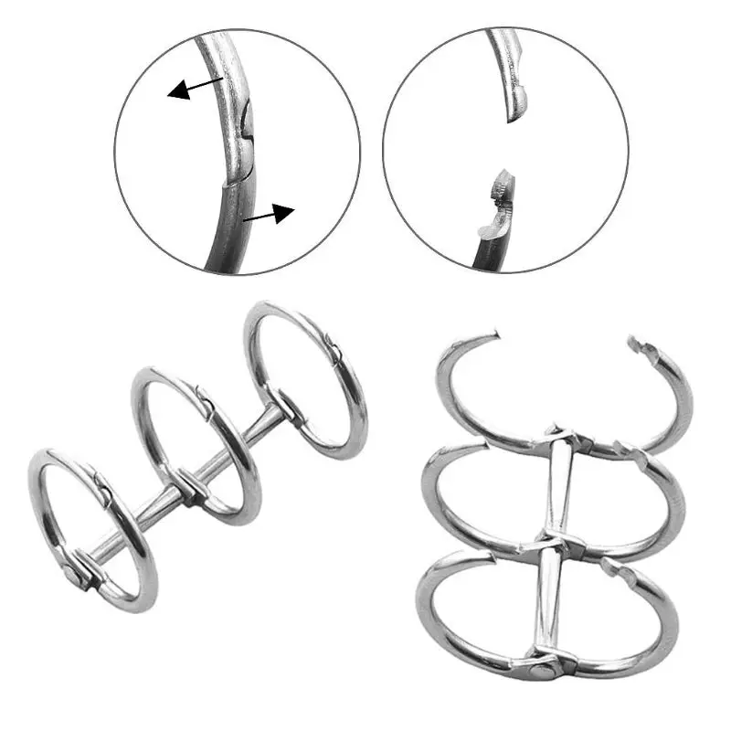 Металлические Открытые Кольца для альбома зажимы скрапбукинга фотоальбом