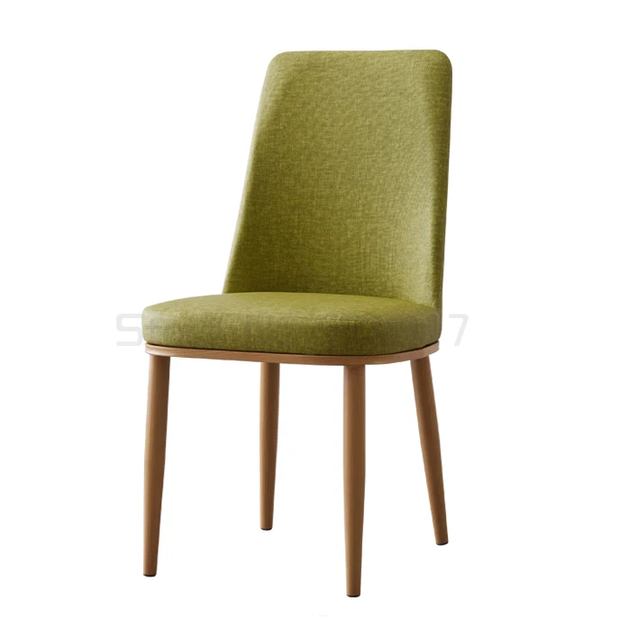 

Обеденный стул в скандинавском стиле, современный простой обеденный стул с железной спинкой, домашний обеденный стул, креативный книжный с...