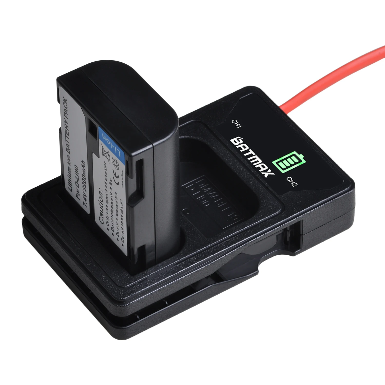 

Batmax D-LI90 DLI90 D Li90 Battery+LED Dual Charger with Type C PortFor PENTAX K-7 K-7D K-5 K-5 II 645D K01 K-3 K-3 II 645Z L15