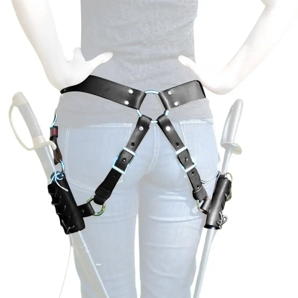 

Кожаная лягушка эпохи Возрождения средневековая подставка для ларпа аксессуар для костюма Рапира кобура рыцарский ремень для косплея Деко...