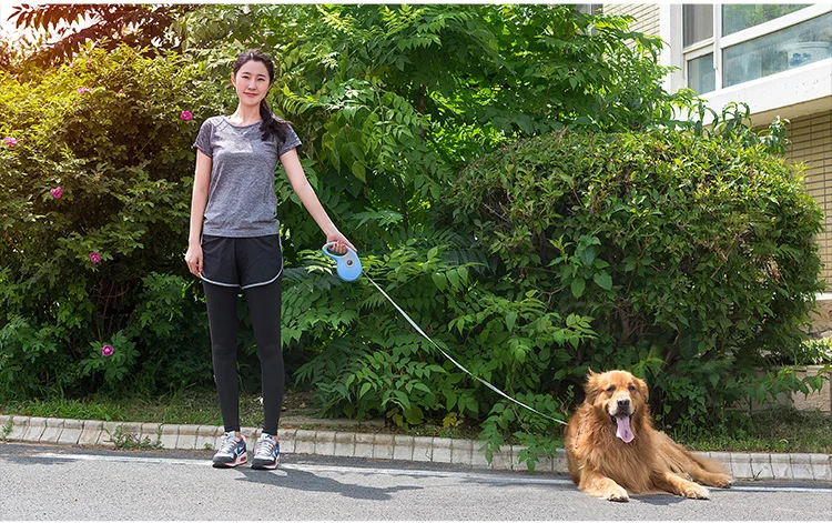 Выдвижной Поводок для собак автоматический гибкий поводок питомцев кошек