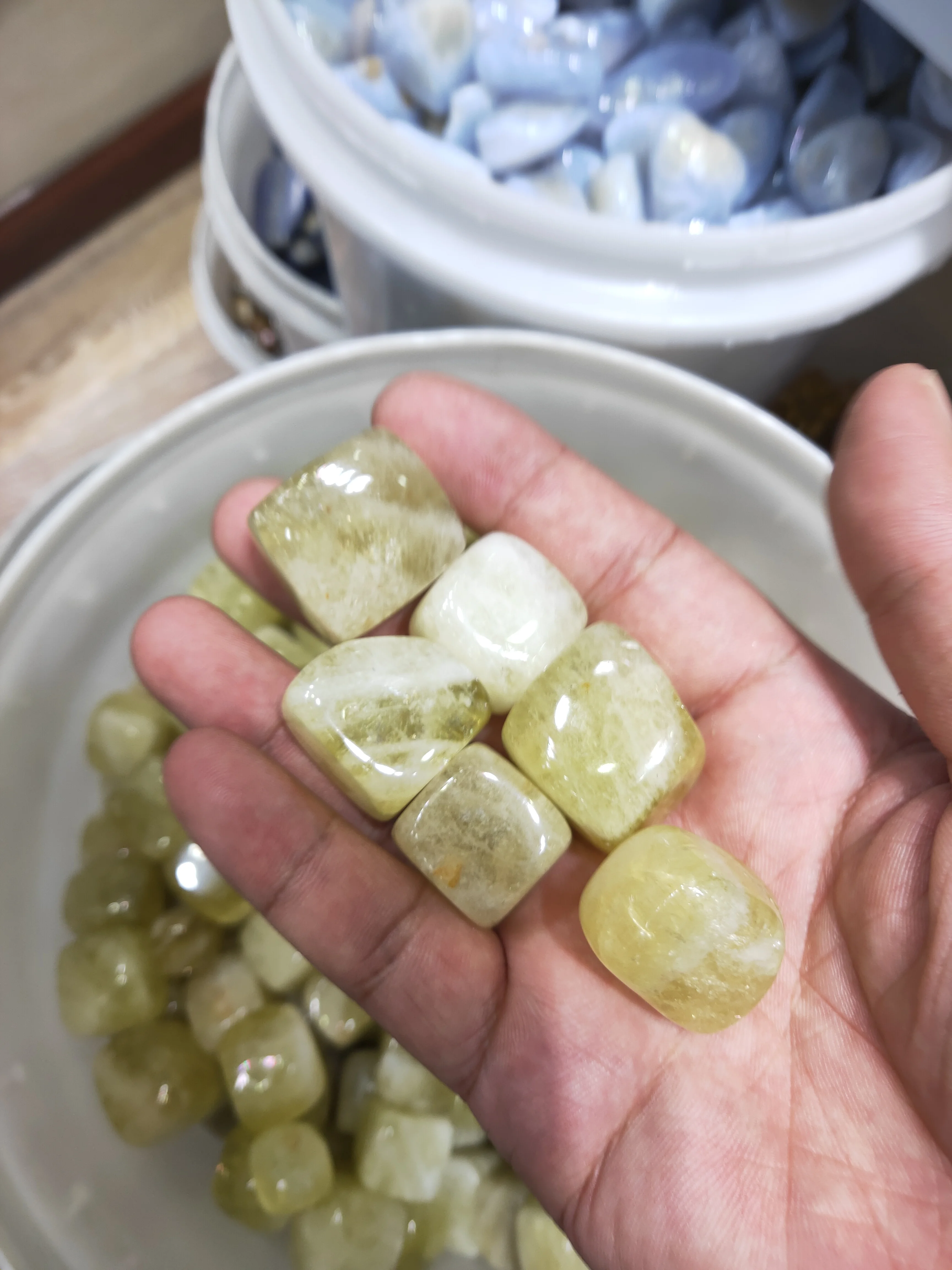 100gNatural желтый кристалл гравия сырой топаз камень DIY Украшение дома Декор