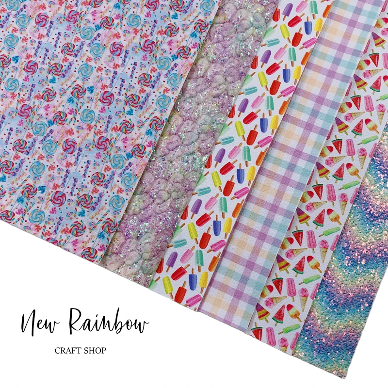 Юбки-пачки радужной расцветки 30X22CM/A4 леденец на палочке летняя из кожи с